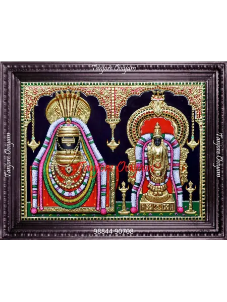 Embossing Annamalaiyar Tanjore Painting